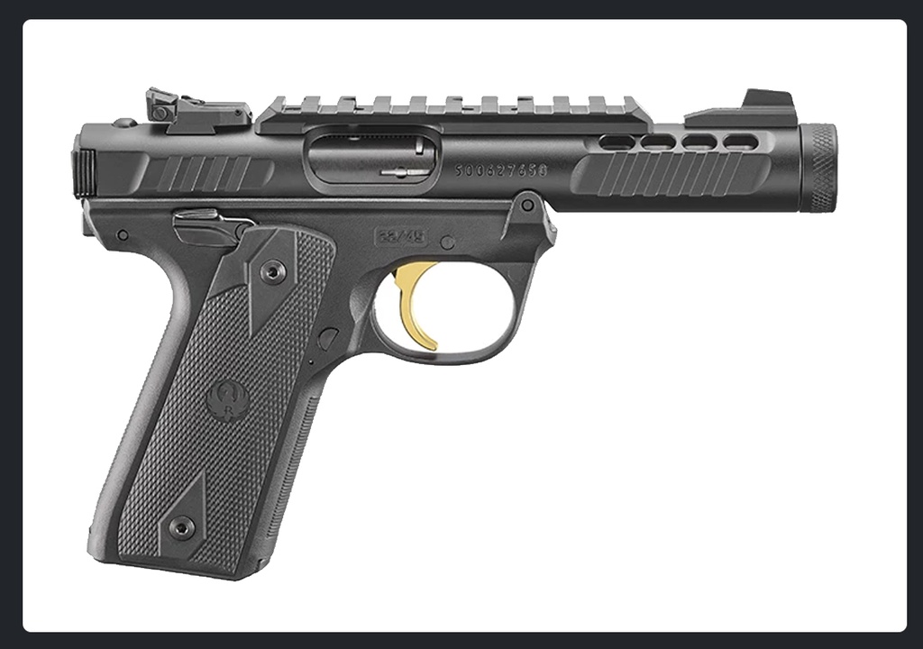 Pistol Ruger MKIV 22/45 Lite svart .22LR
