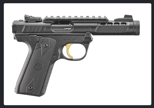 Pistol Ruger MKIV 22/45 Lite svart .22LR